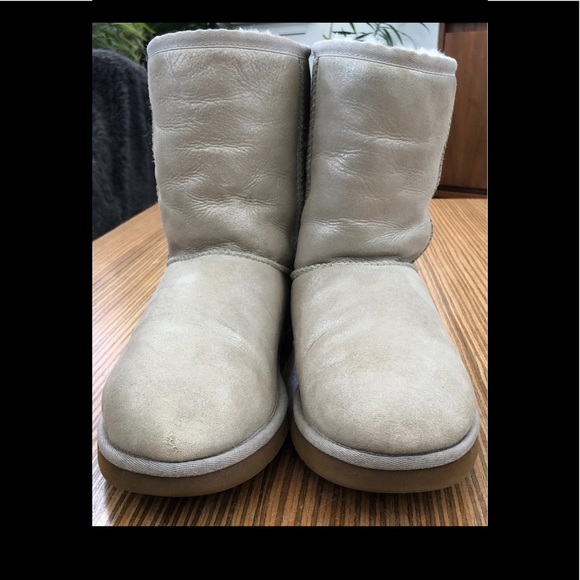 Ugg Gold Shimmer Classic Short Boots - Picture 3 of 9